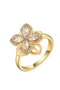 Flower Cubic Zirconia Ring R2386
