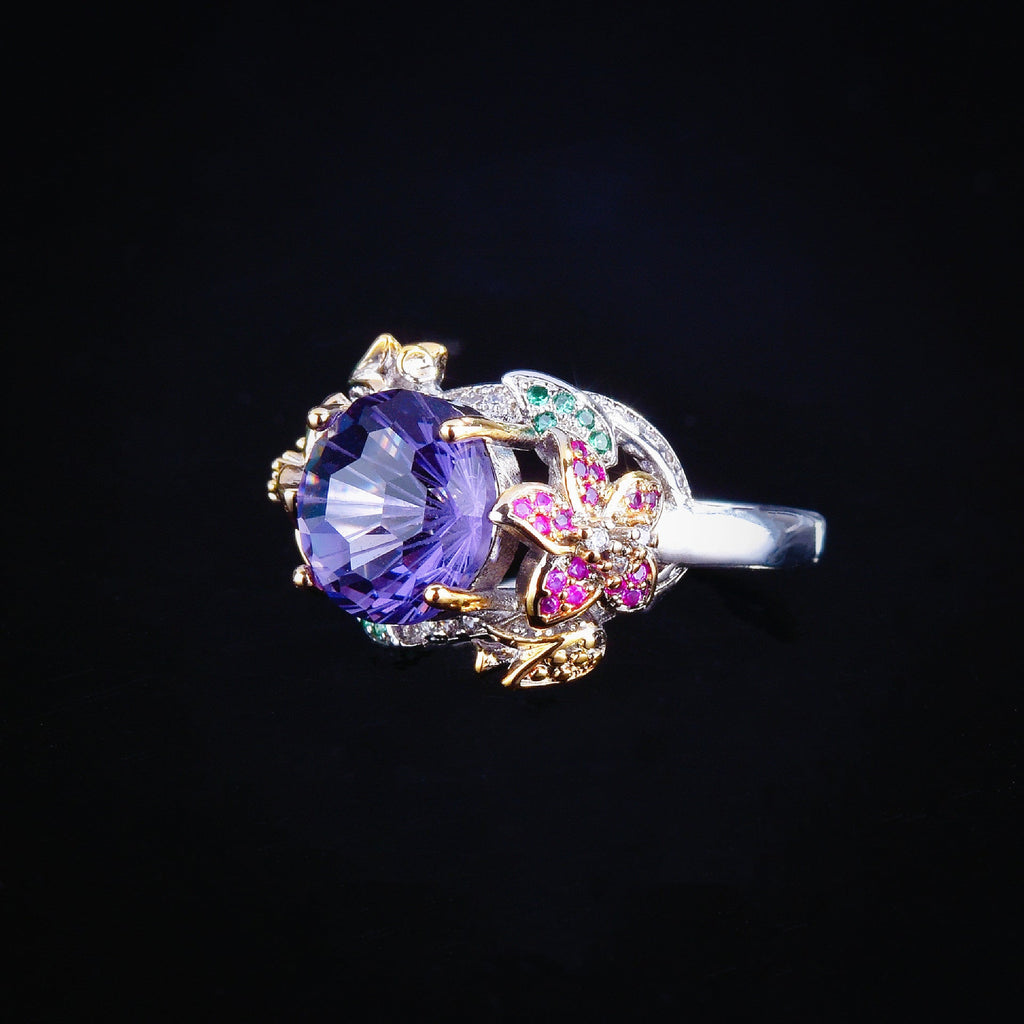 Floral Cubic Zirconia Rings R2391
