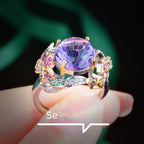 Floral Cubic Zirconia Rings R2391