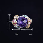 Floral Cubic Zirconia Rings R2391