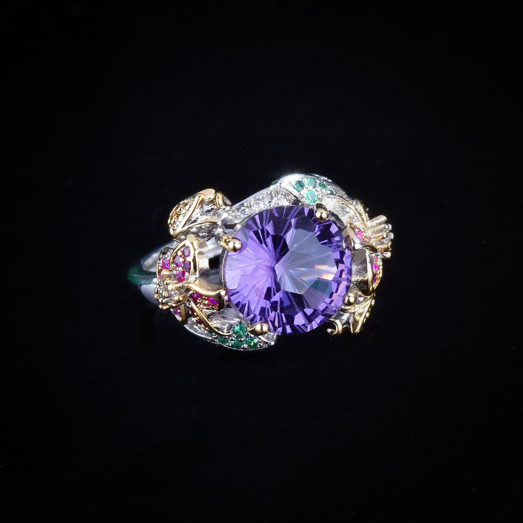 Floral Cubic Zirconia Rings R2391