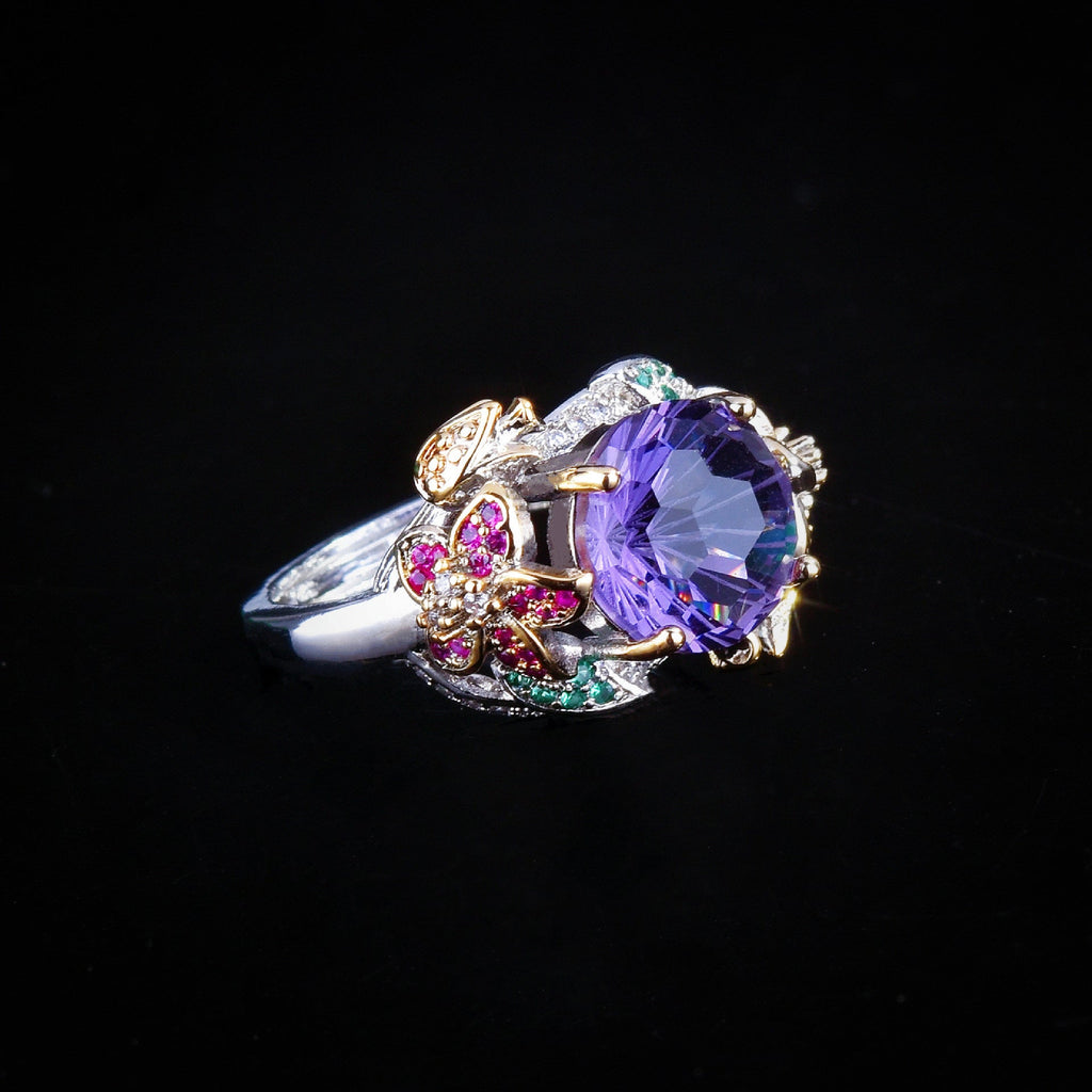 Floral Cubic Zirconia Rings R2391