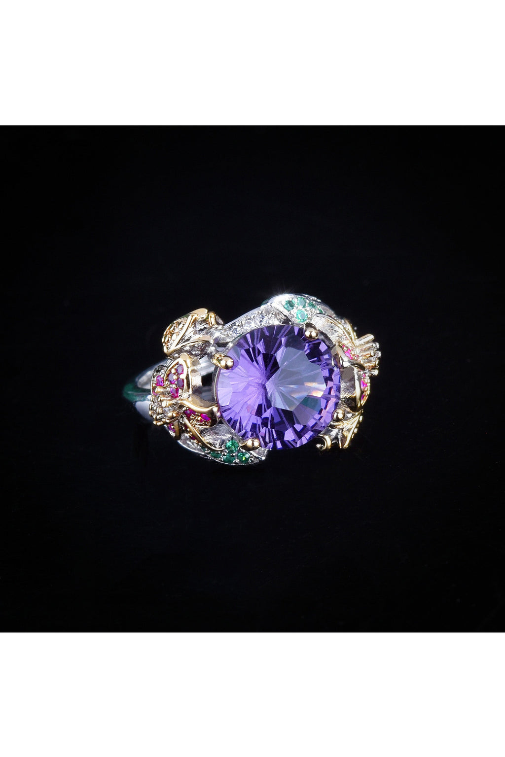 Floral Cubic Zirconia Rings R2391