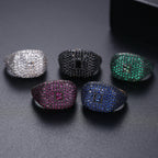 Cubic Zirconia Rings R2403-Green