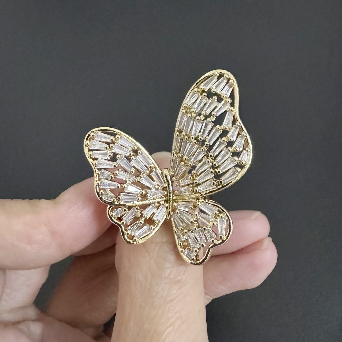 Butterfly Cubic Zirconia Rings R2491