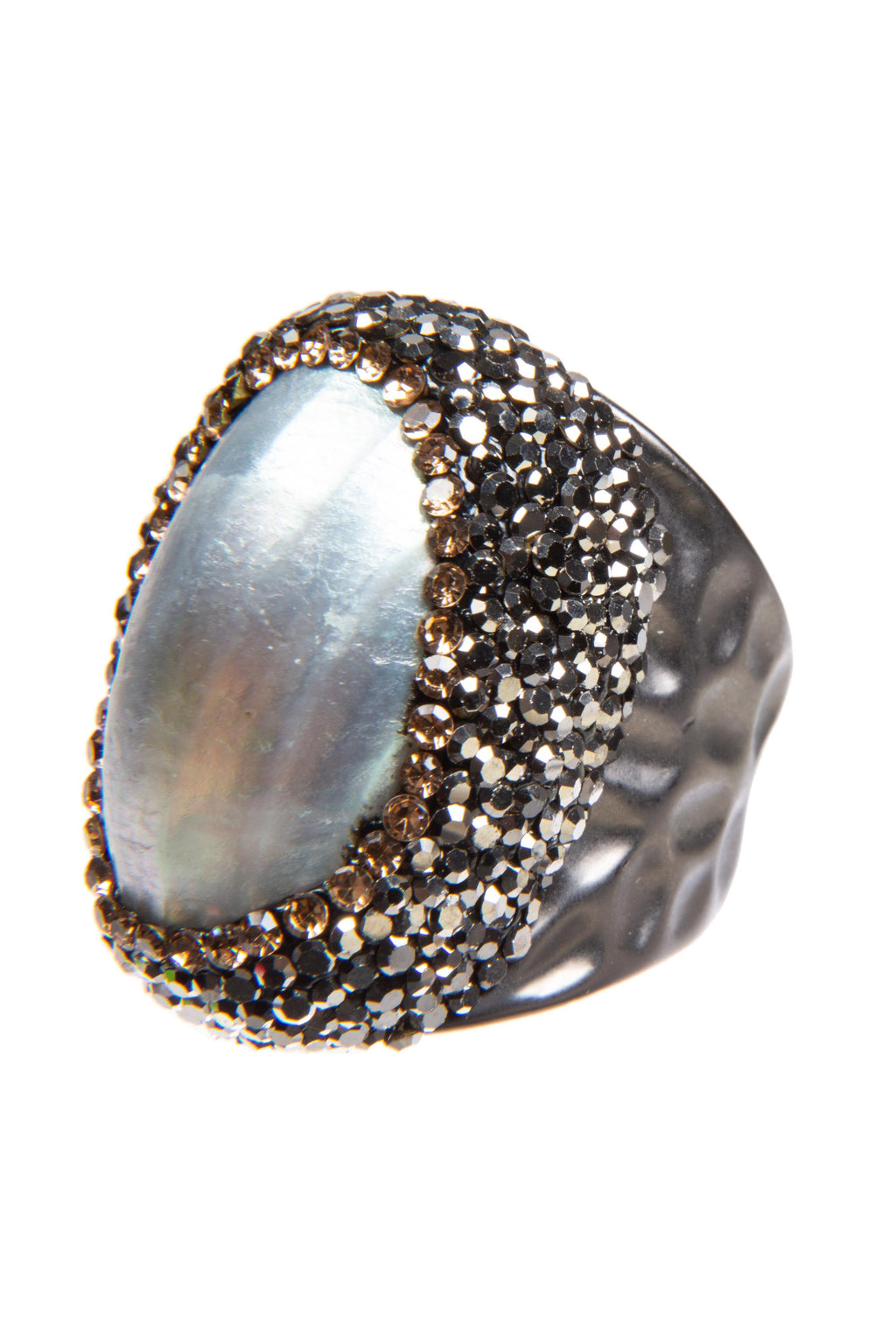 Shell Pavé Cocktail Ring Ring R2544