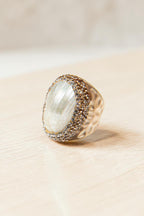 Shell Pavé Cocktail Ring Ring R2544