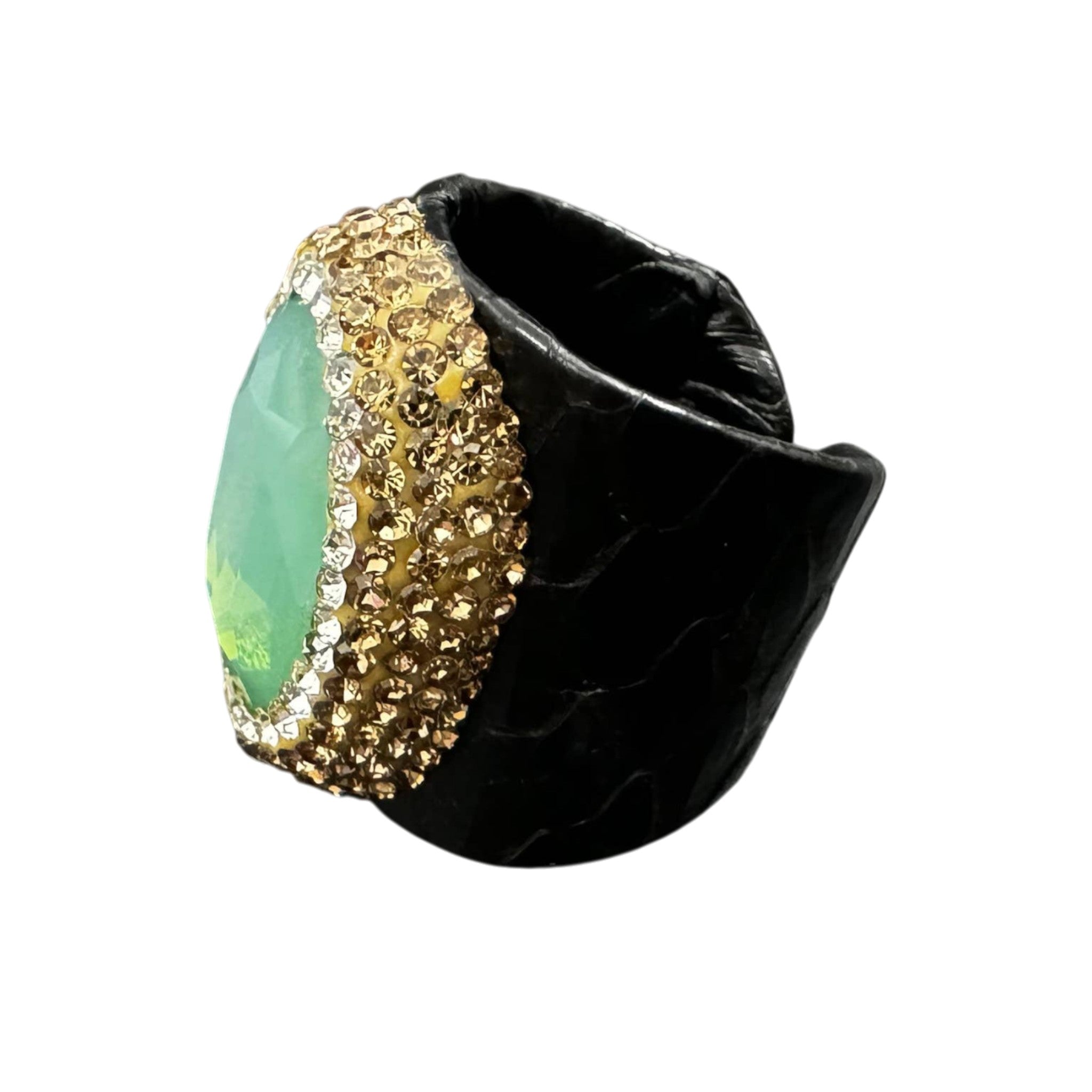 Round Crystal Pavé Cocktail Ring R2553