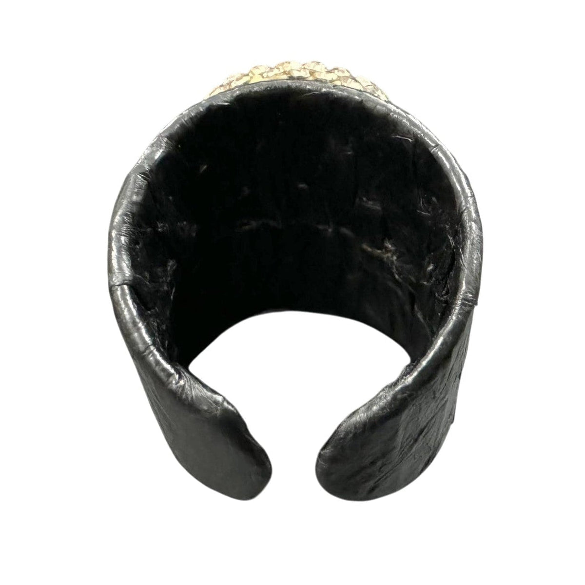 Glass Rhinestone Leather Rings R2576