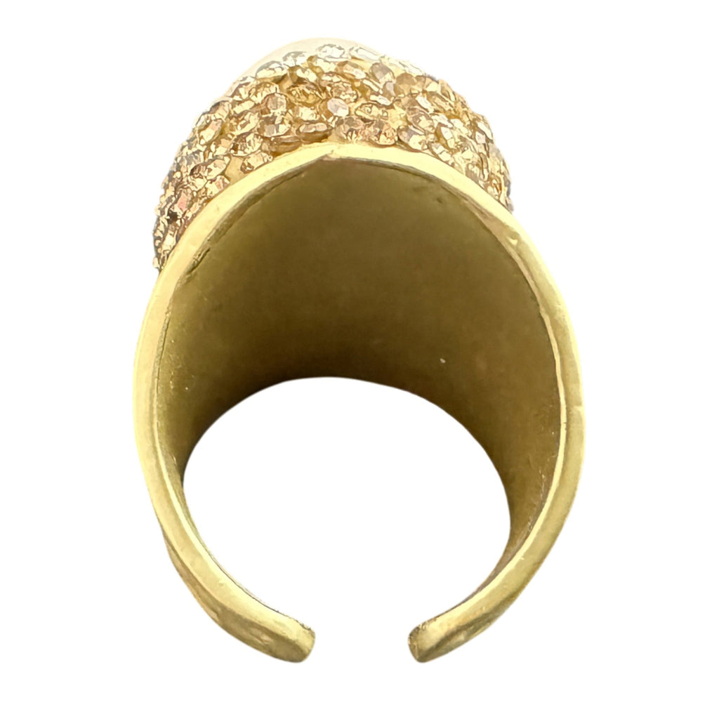 Clear Quartz Pavé Cocktail Ring R2624 - view 6