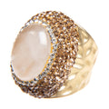 Clear Quartz Pavé Cocktail Ring R2624 - view 2