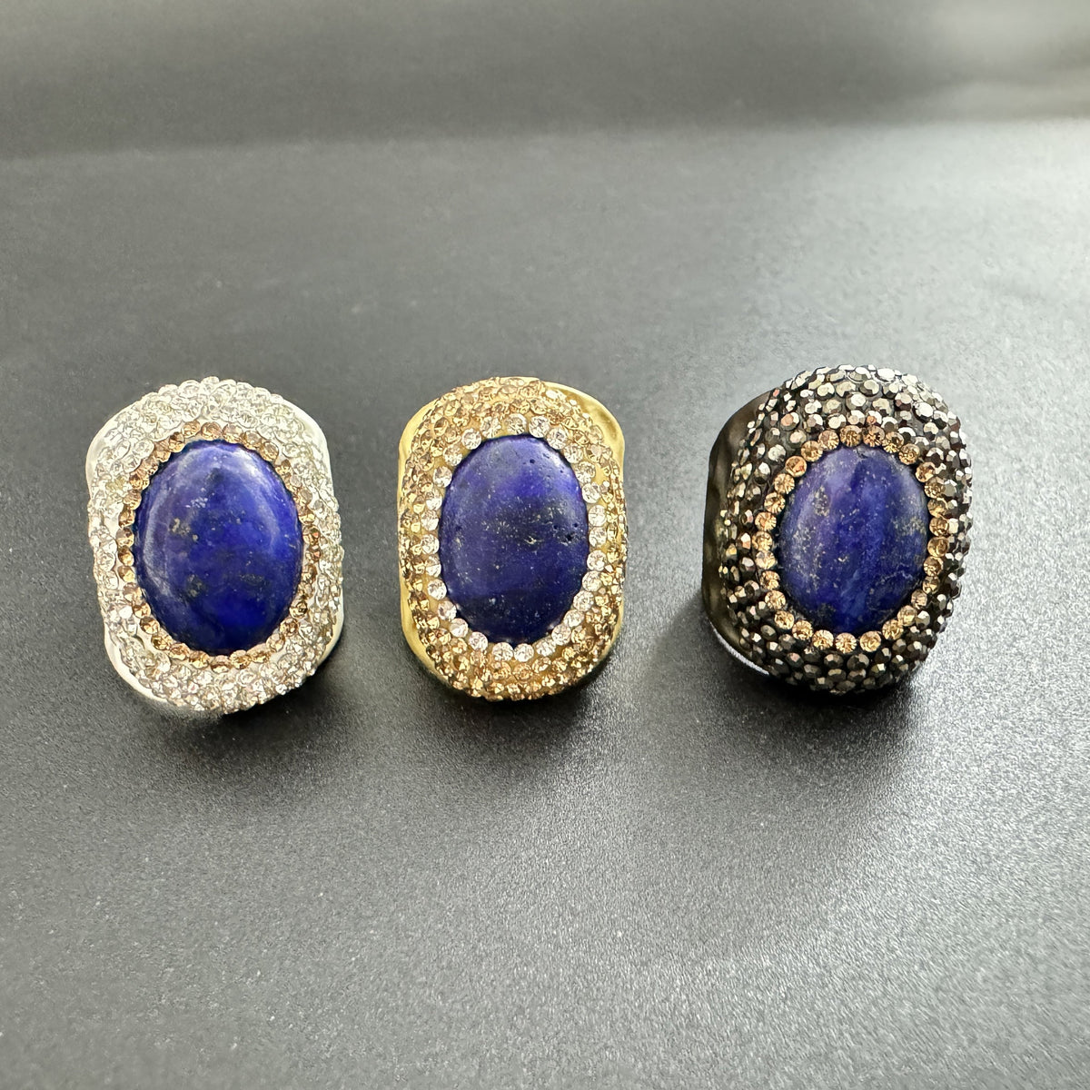 Lapis Pavé Cocktail Ring R2625