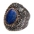 Lapis Pavé Cocktail Ring R2625