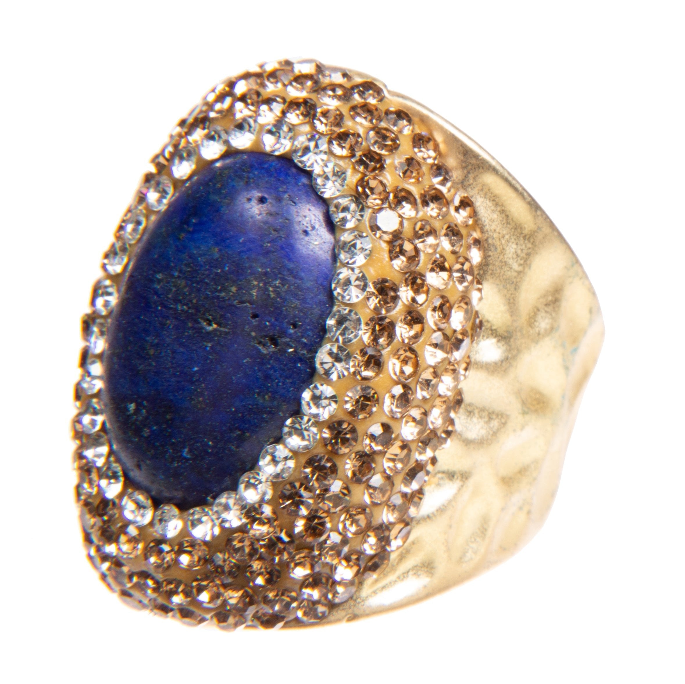 Lapis Pavé Cocktail Ring R2625