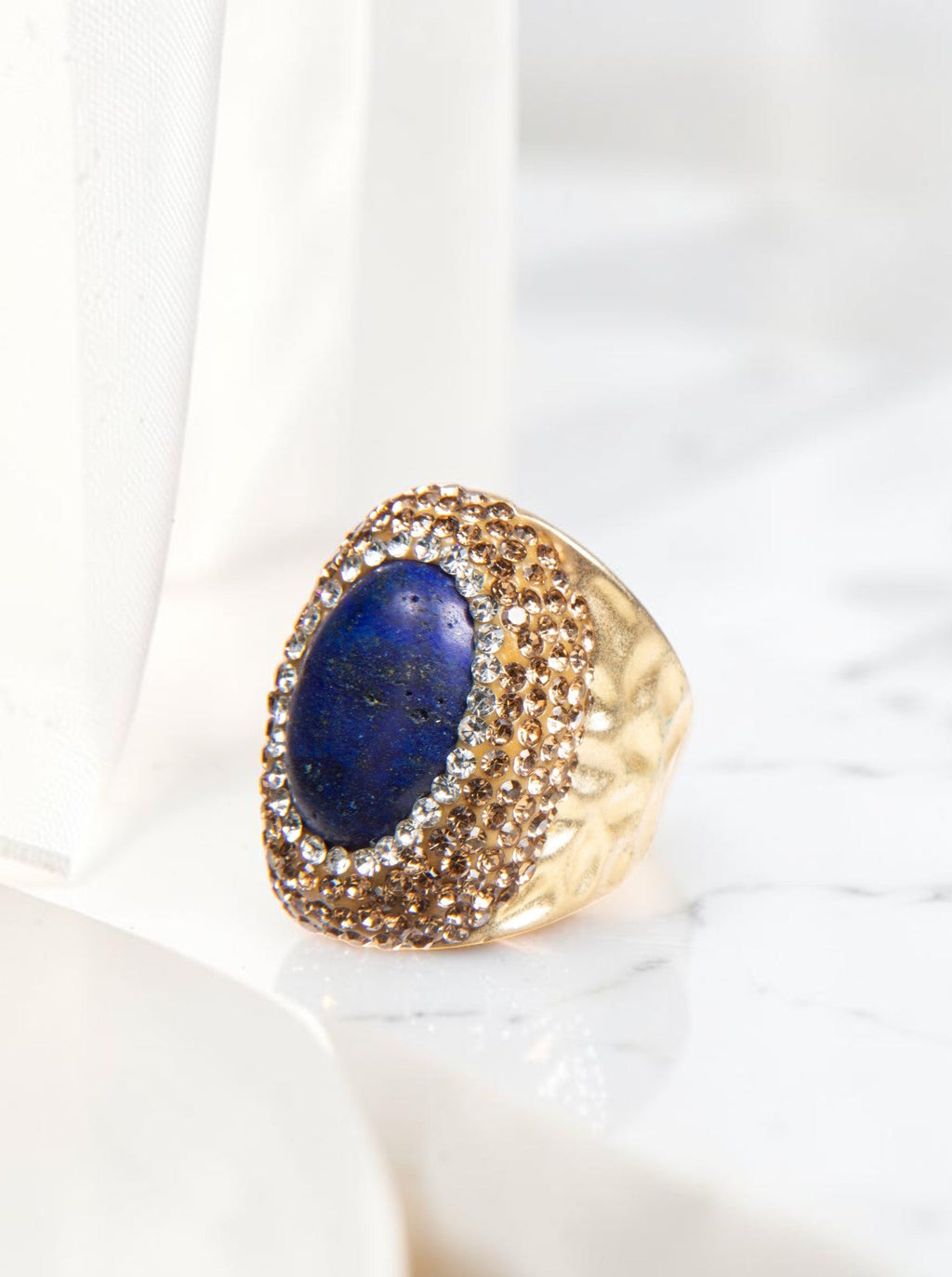 Lapis Pavé Cocktail Ring R2625