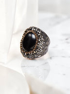 Onyx Pavé Cocktail Ring R2626
