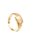 Cubic Zirconia Pattern Ring R2628