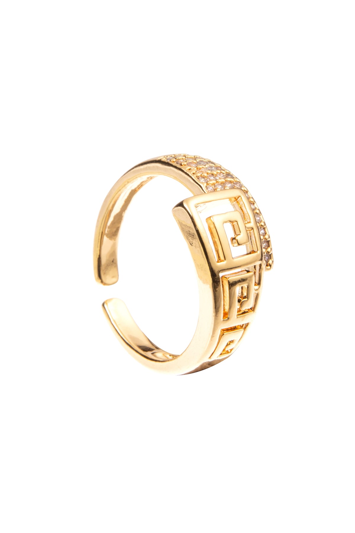 Cubic Zirconia Pattern Ring R2628