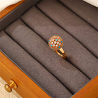 Multicolor Round Rhinestone Ring R2631