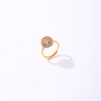 Multicolor Round Rhinestone Ring R2631