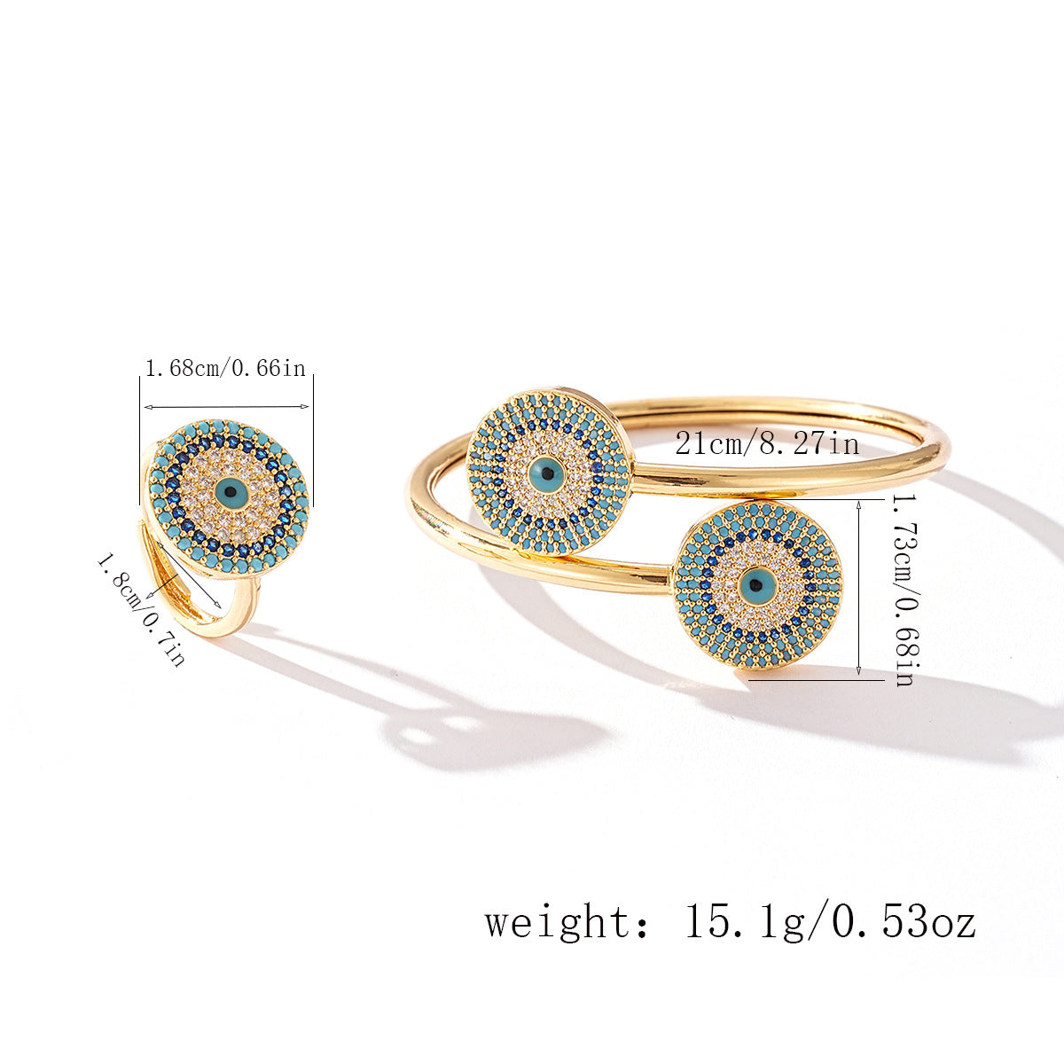 Turkish Evil Eye Ring R2633