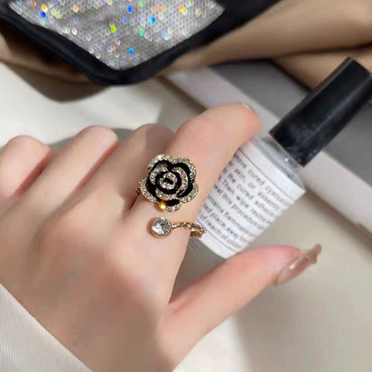 Flower Cubic Zirconia Ring R2639
