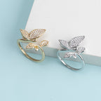 Butterfly Rhinestone Ring R2668