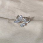 Butterfly Rhinestone Ring R2668