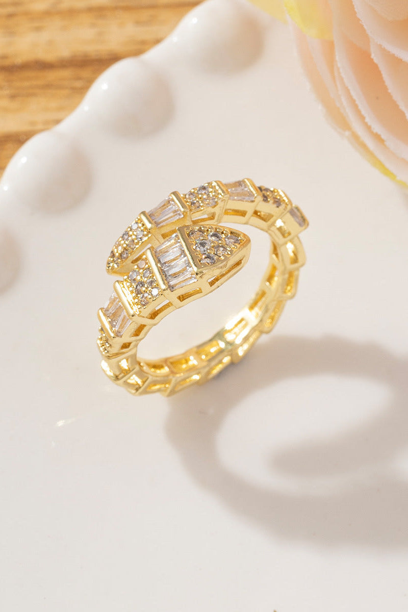 Snake Rhinestone Ring R2670