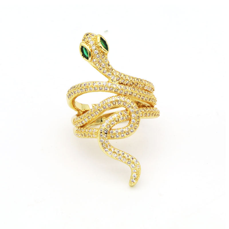 Cubic Zirconia Snake Rings R2682