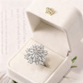 Flower Rhinestone Ring R2686