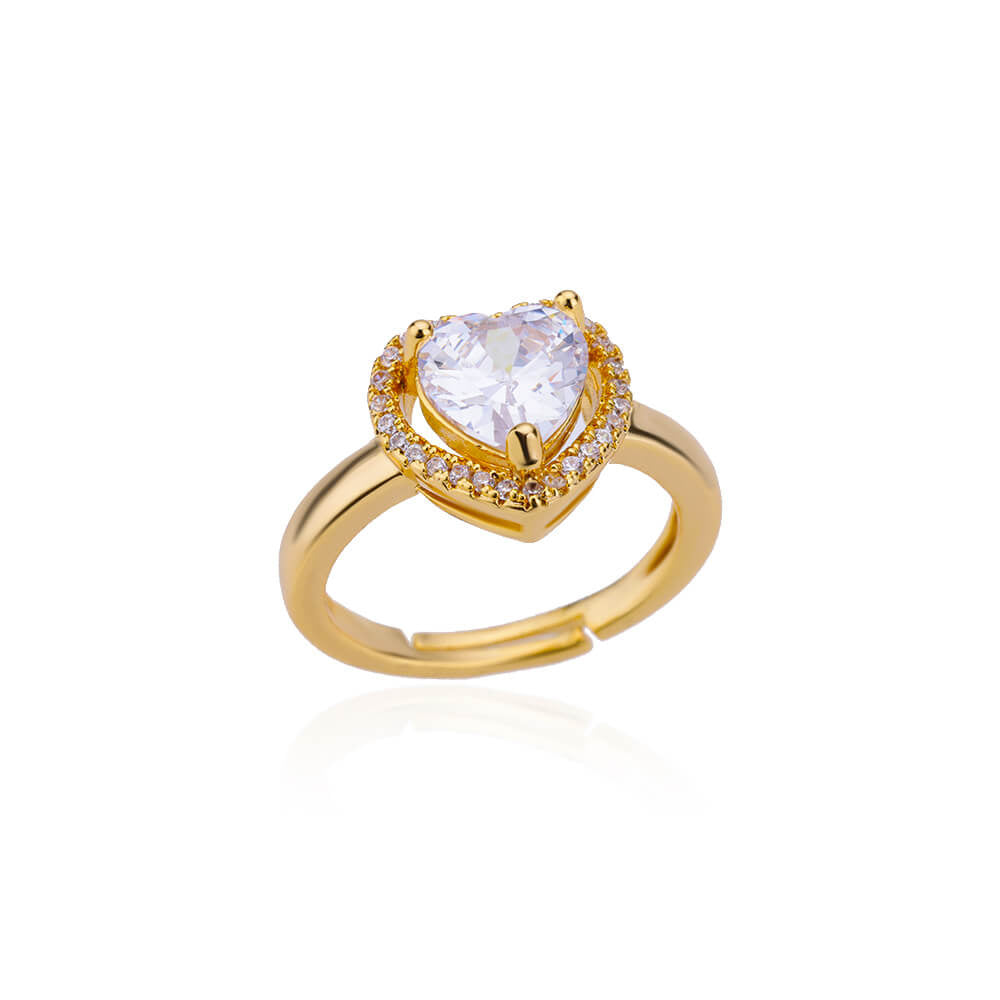 Love  Alloy Cubic Zirconia Ring R2701