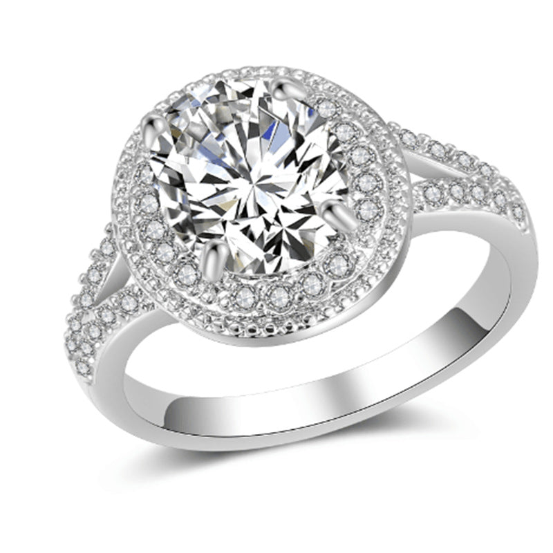 Circle Cubic Zirconia Ring R2702