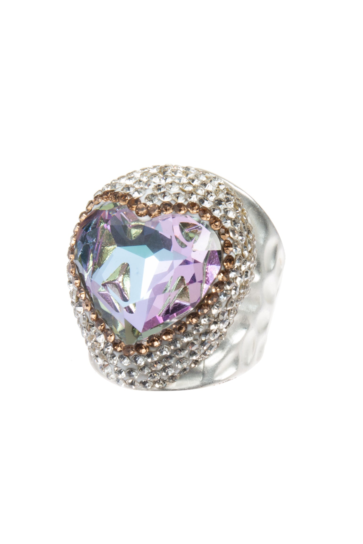 Glass Pavé Cocktail Ring R2718