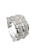 Double Line Rhinestone Ring R2730
