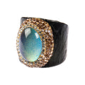 Glass Rhinestone Alloy Rings R2736