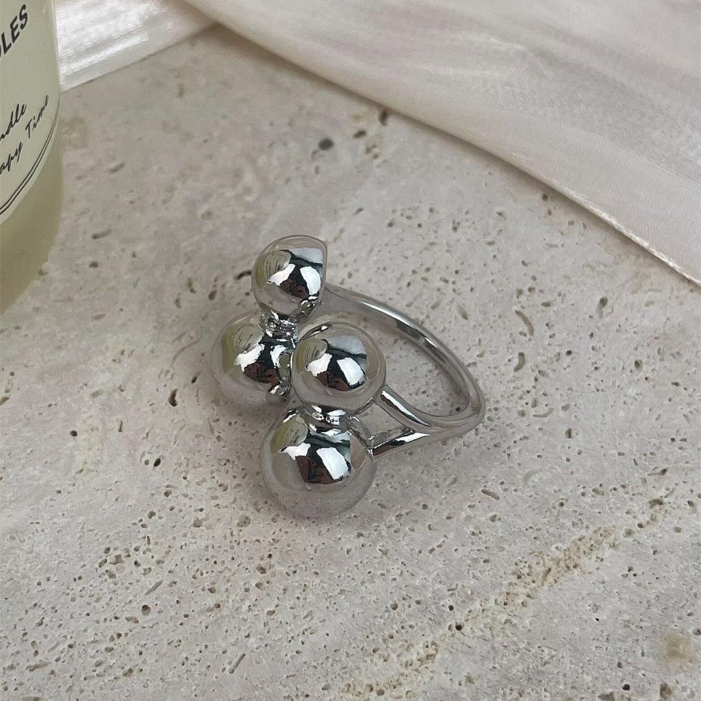 18K Gold Plated Irregular Shape Circle Ring R2751