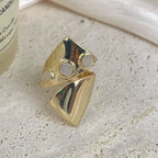 18K Gold Plated Irregular Cubic Zirconia Ring R2755