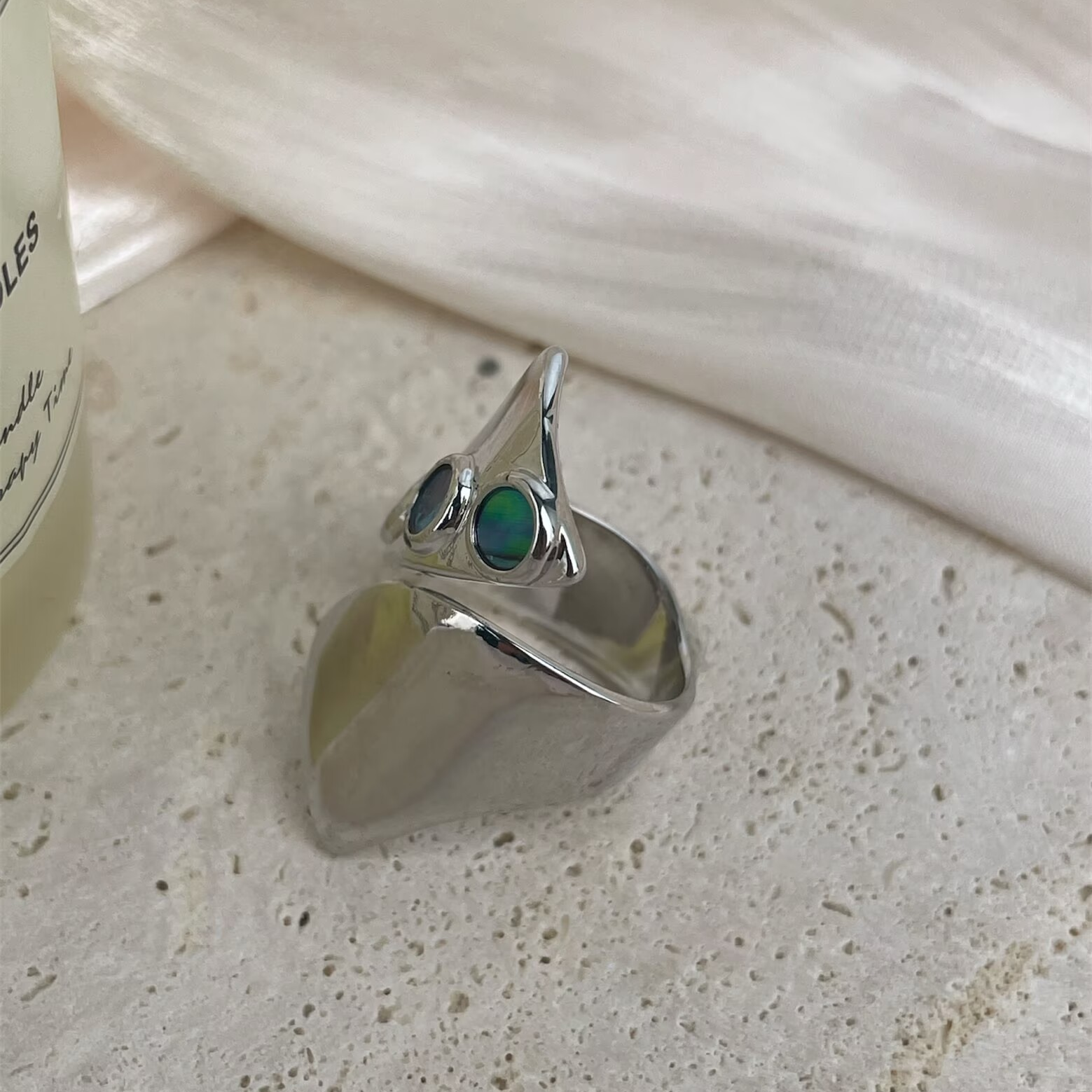 18K Gold Plated Irregular Cubic Zirconia Ring R2756