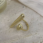 18K Gold Plated IIrregular Shape Ring R2757