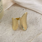 18K Gold Plated Wide Copper Ring R2762