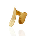 18K Gold Plated Wide Copper Ring R2762