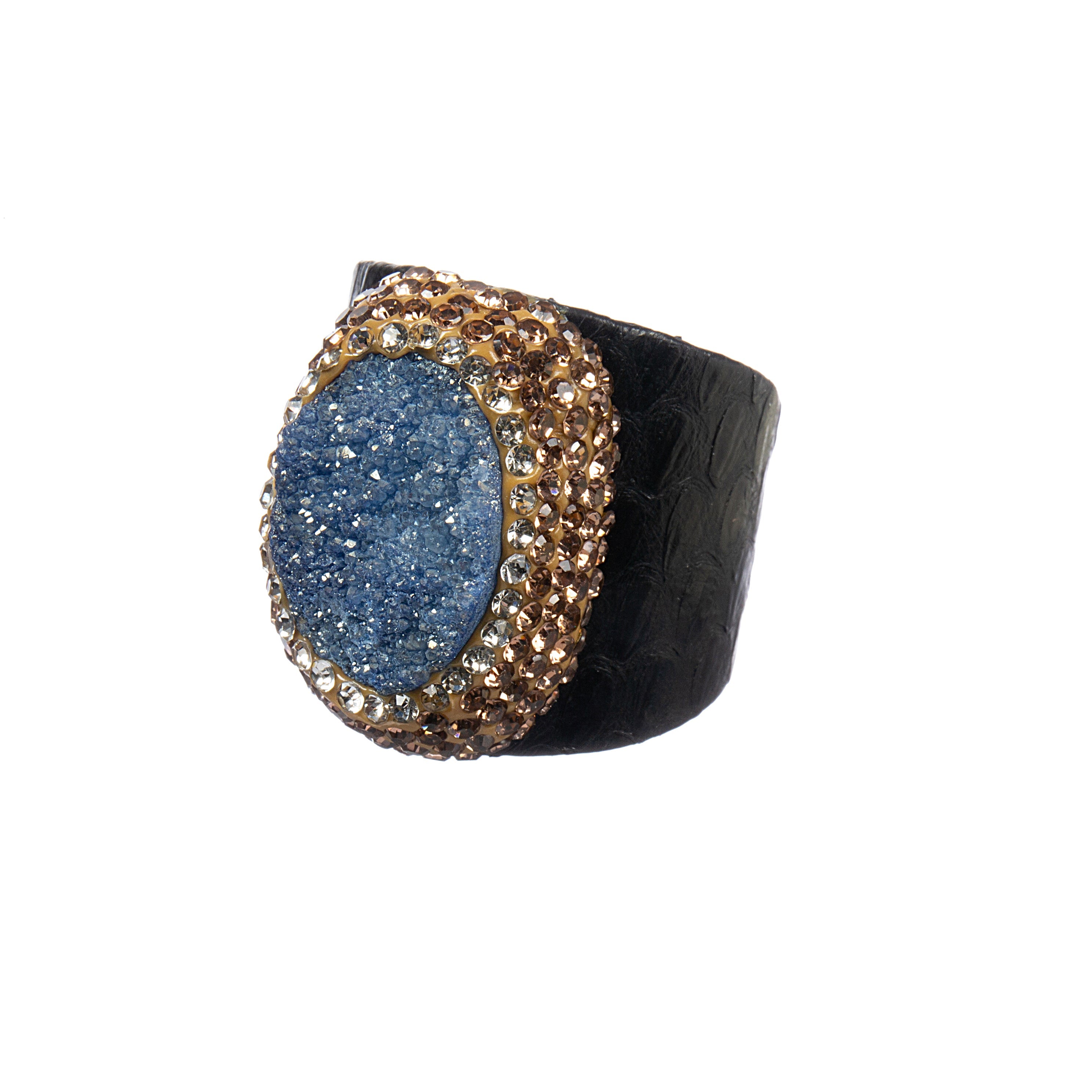Druzy Pavé Cocktail Ring R2783