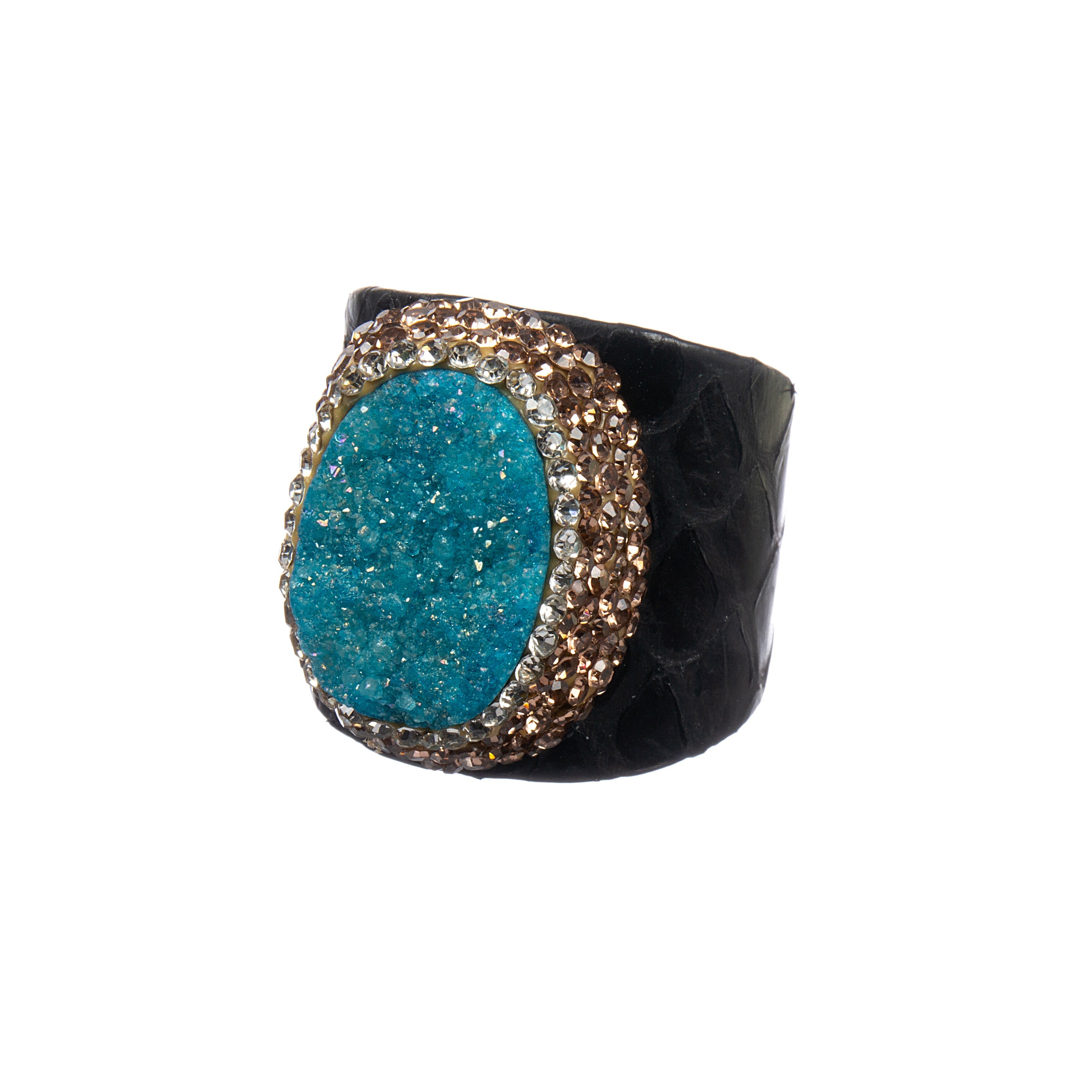 Druzy Pavé Cocktail Ring R2783