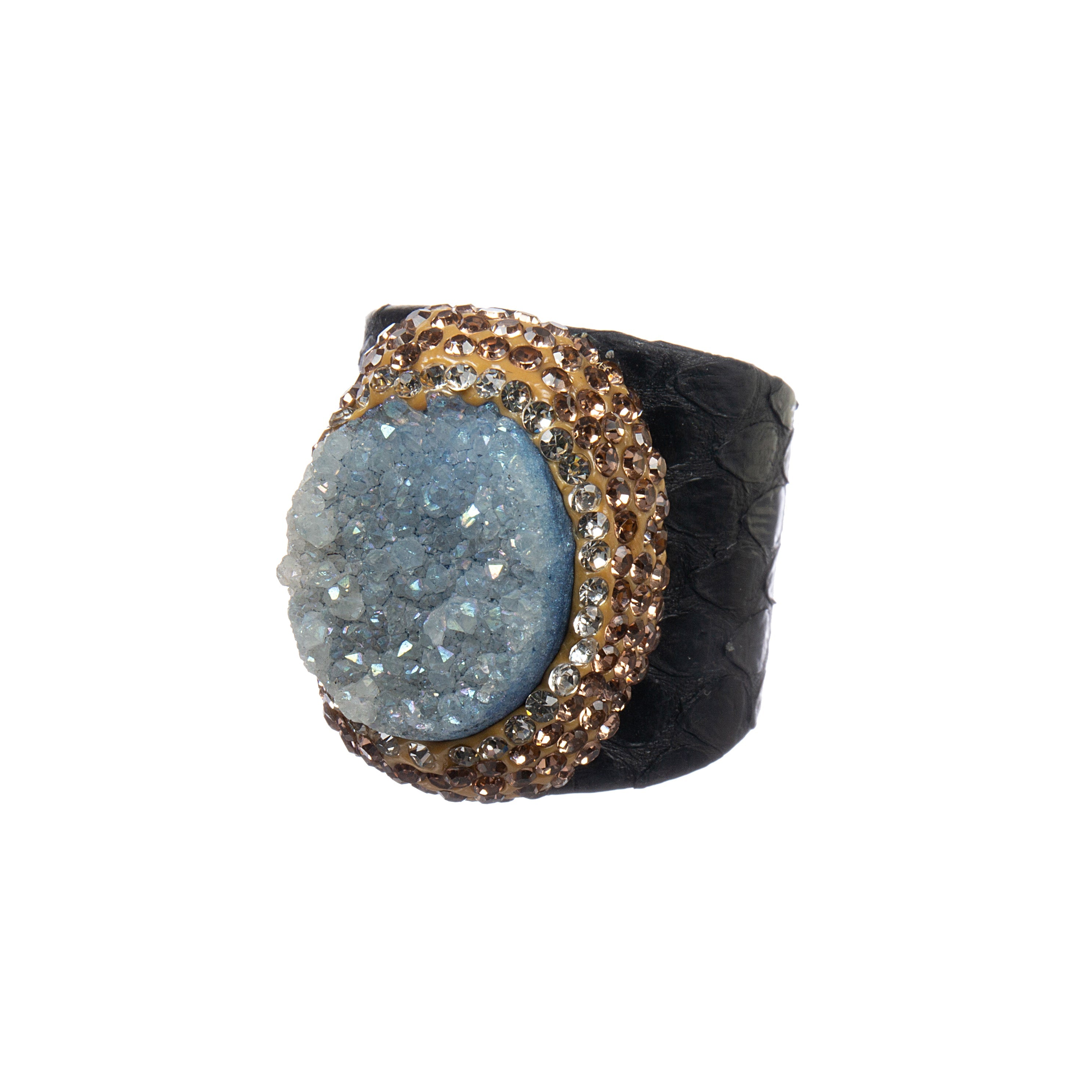 Druzy Pavé Cocktail Ring R2783