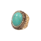 Turquoise Pavé Cocktail Ring R2787
