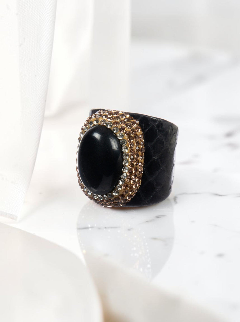 Onyx Pavé Cocktail Ring R2790