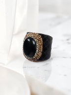 Onyx Pavé Cocktail Ring R2790