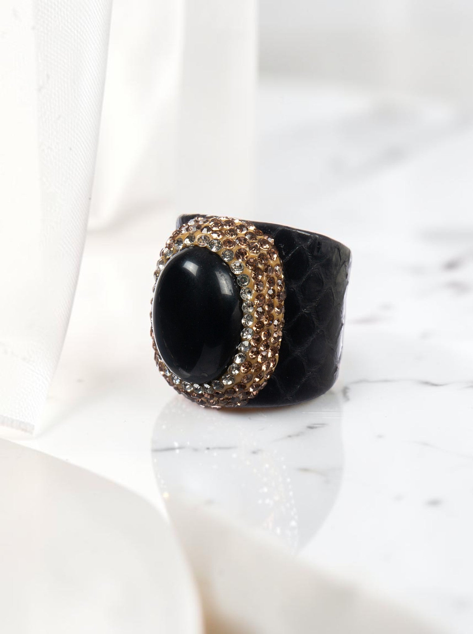 Onyx Pavé Cocktail Ring R2790