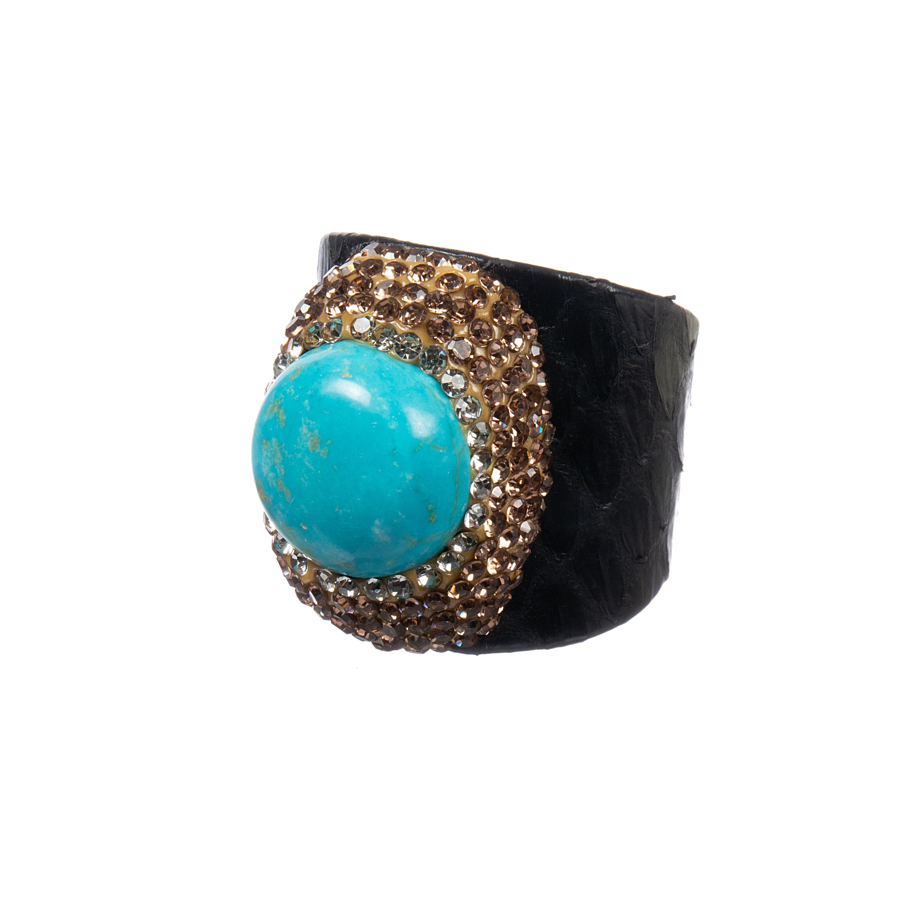 Turquoise Pavé Cocktail Ring R2791